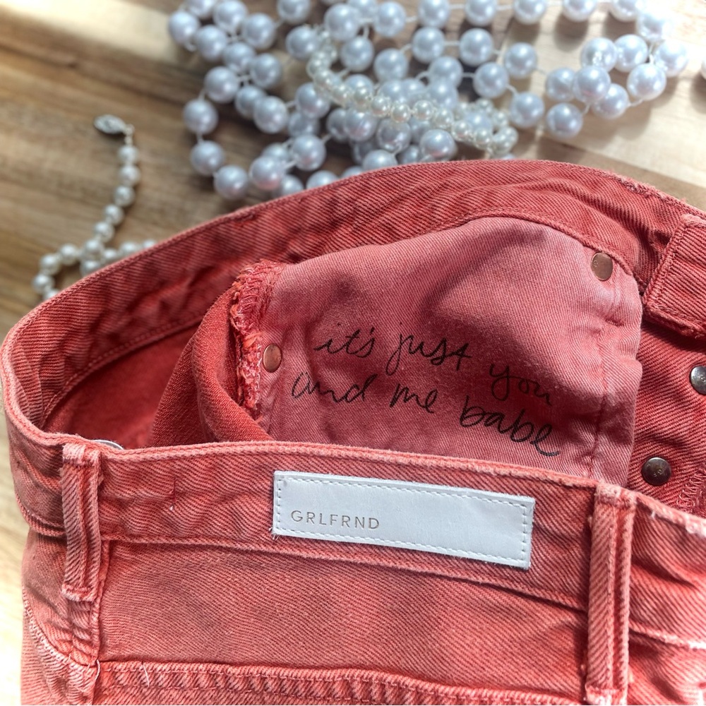 GRLFRND | 26 | Spice Market Cindy Cut Off Distressed Raw Hem Denim Shorts